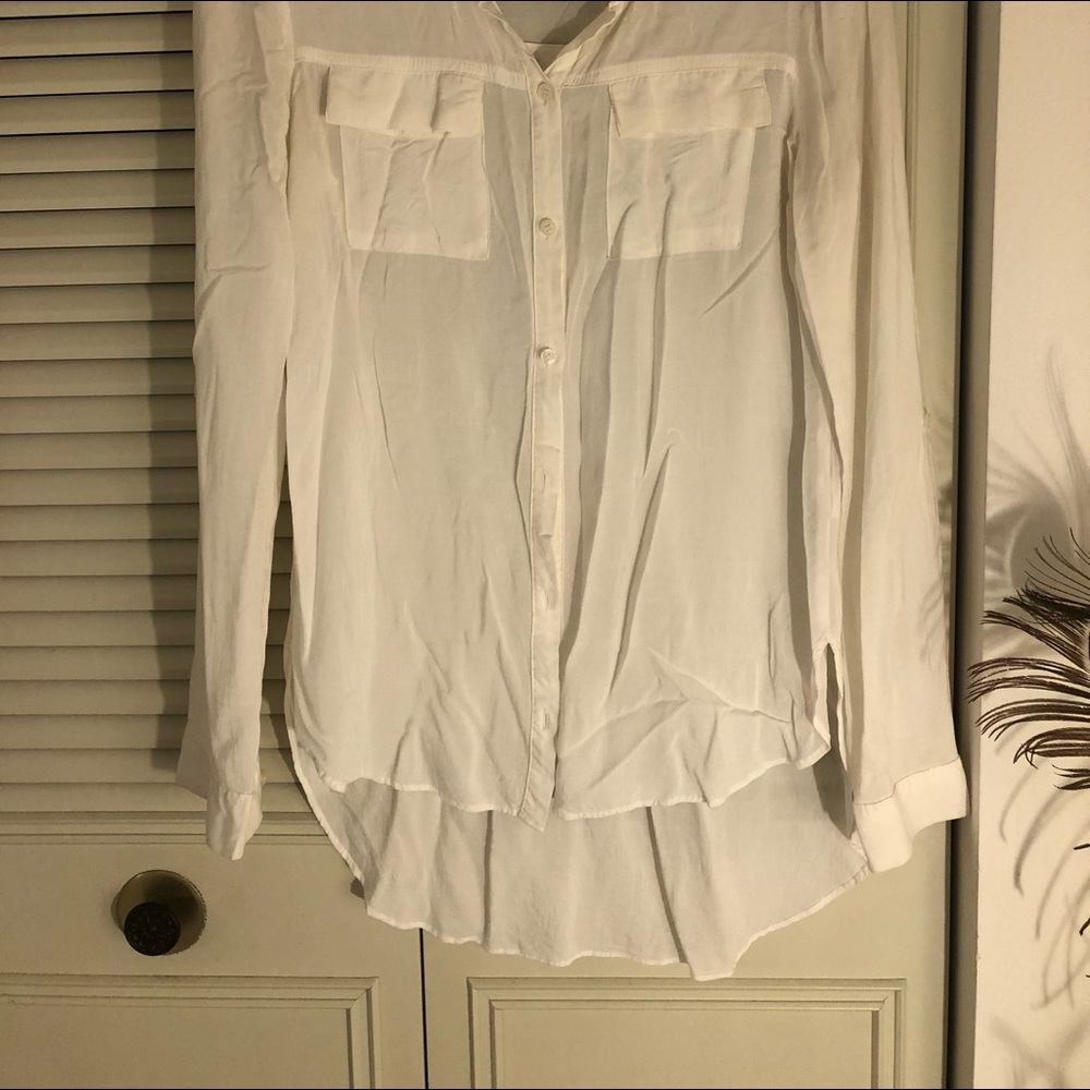 Ana rayon high low shirt. Beautiful flowing blouse.